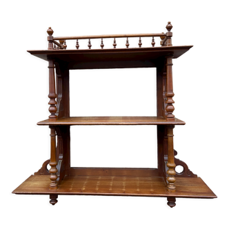 Mahogany wood shelf, late 19th, Napoleon III style