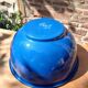 Vintage enamelled metal salad bowl