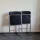 Paire de chaises pliantes skaï 70s
