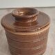 Water butter dish in stoneware