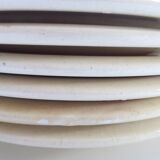 Set of 6 Vintage Earthenware Dessert Plates