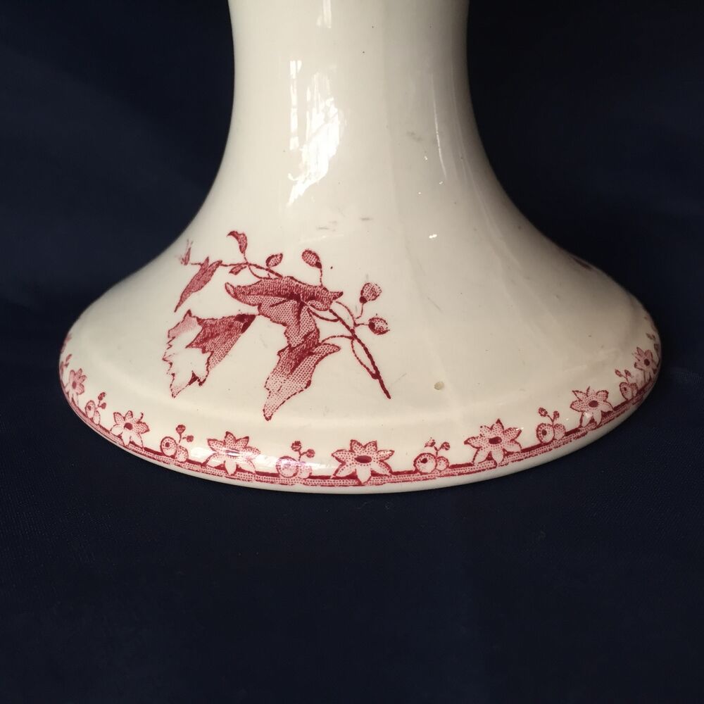 Earthenware fruit cup of Sarreguemines Favori model birds and flowers