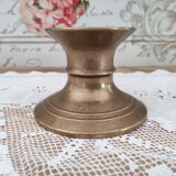 Low brass candle holder