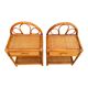 Paire de chevets en rotin 1960