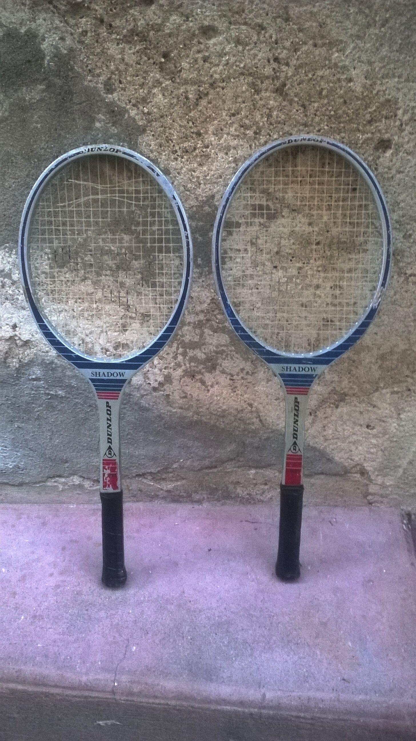 Pair of vintage tennis rackets