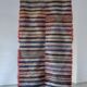Scandinavian red rhombus rya rug | Sweden | 1960s