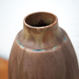 Vintage flamed stoneware vase, Denbac vase