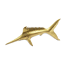 Brass swordfish statue