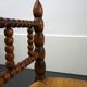 French low chair turned