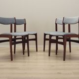 Ensemble de quatre chaises en acajou, design danois, années 1970