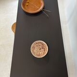 Matte black farmhouse table