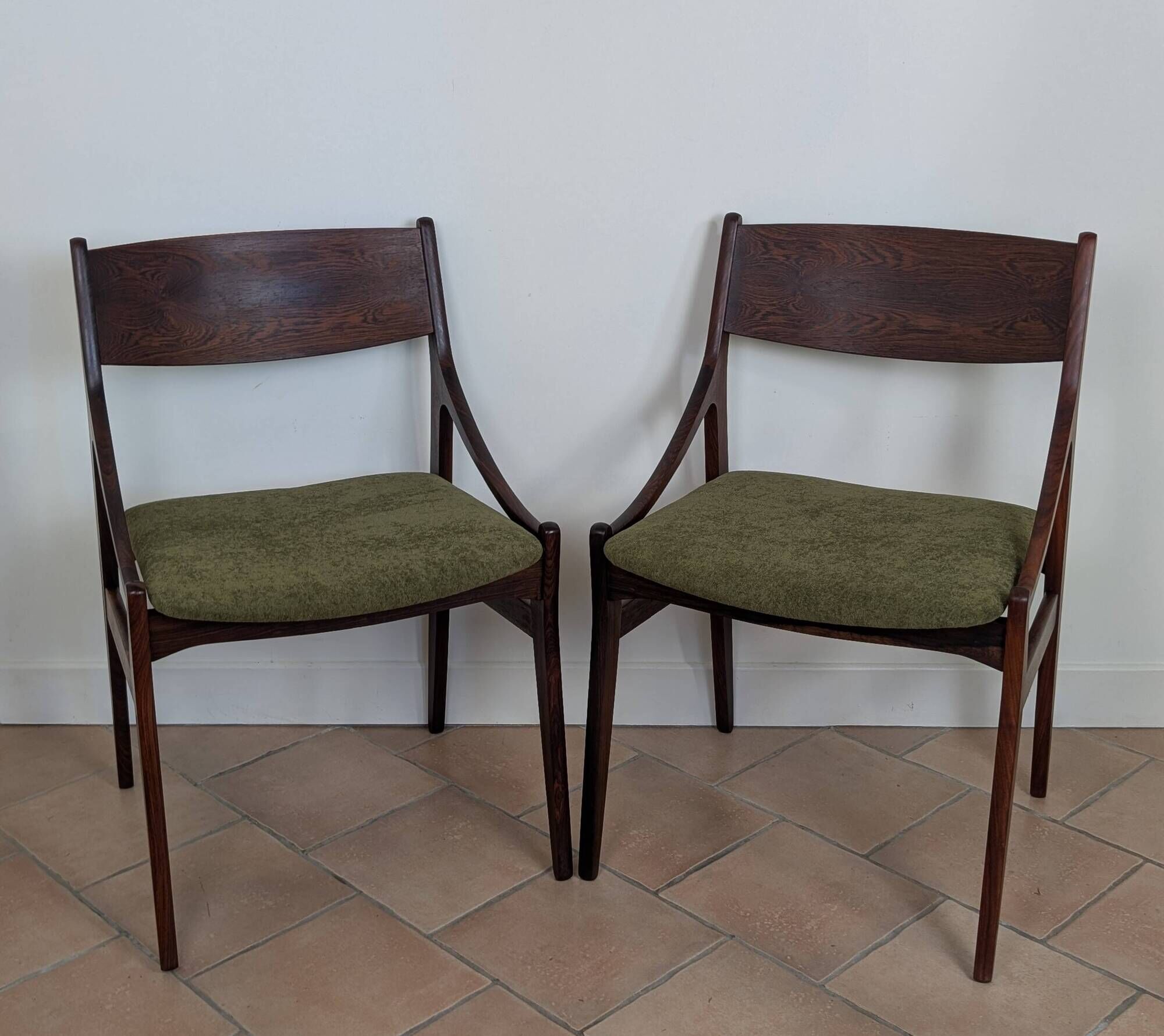 Paire de chaises danoise en palissandre