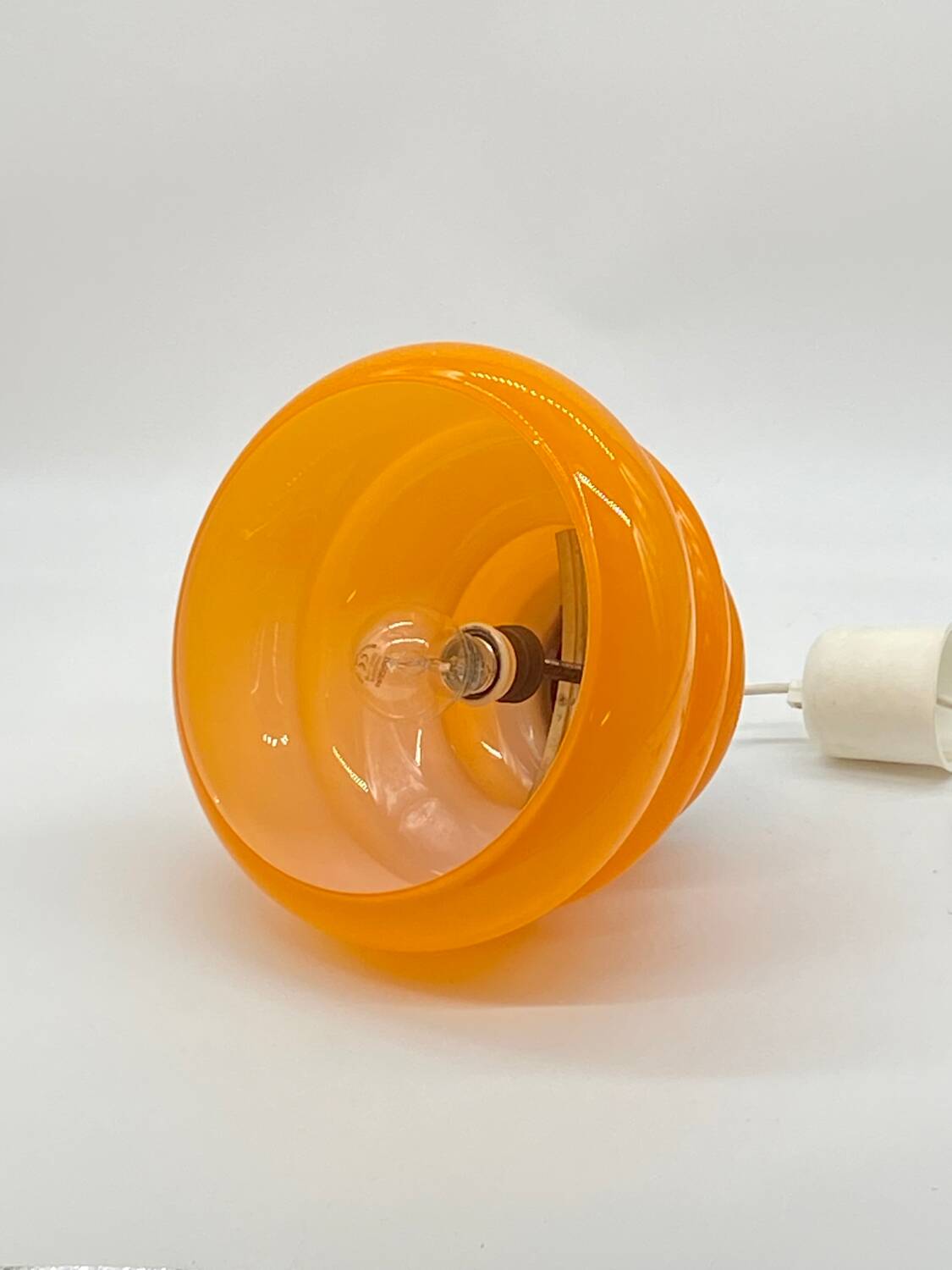 Vintage orange opal / opaline lamp / pendant 🧡🧡