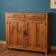 Buffet Parisien en Bois Massif-style Ren-Esprit Brutaliste & Wabi-Sabi