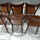 Suite de 6 chaises de bistrot Baumann vintage 1968