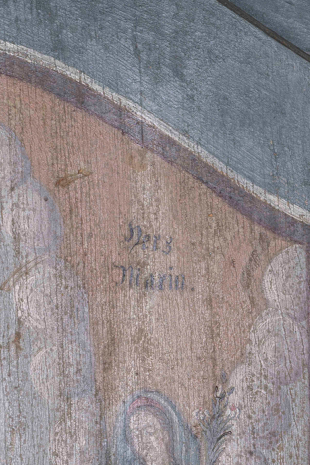 Painted German wardrobe