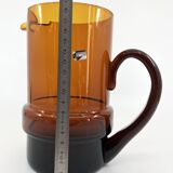 Set of 6 orangeade glasses / pitcher / ice bucket • Italy • 1970