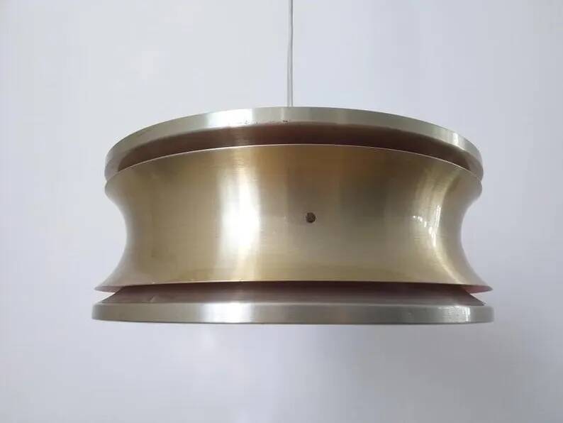 Midcentury pendant in Style of Jo Hammerborg, Denmark, 1970s