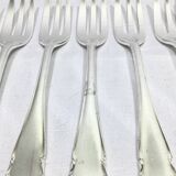 WMF – 12 fourchettes à gâteaux en métal argenté