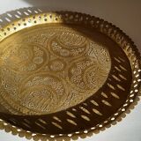 Oriental brass tray
