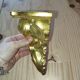 Wall console in rockwork – patinated gold decor, Louis XV style