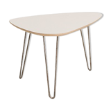 Coffee table classic format light gray laminate (112x79cm)