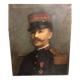 Portrait of a French officer – Oil on canvas signed "Cavalli", 1905