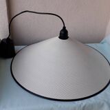 White metal pendant light