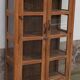 Old wooden cabinet display case with two doors