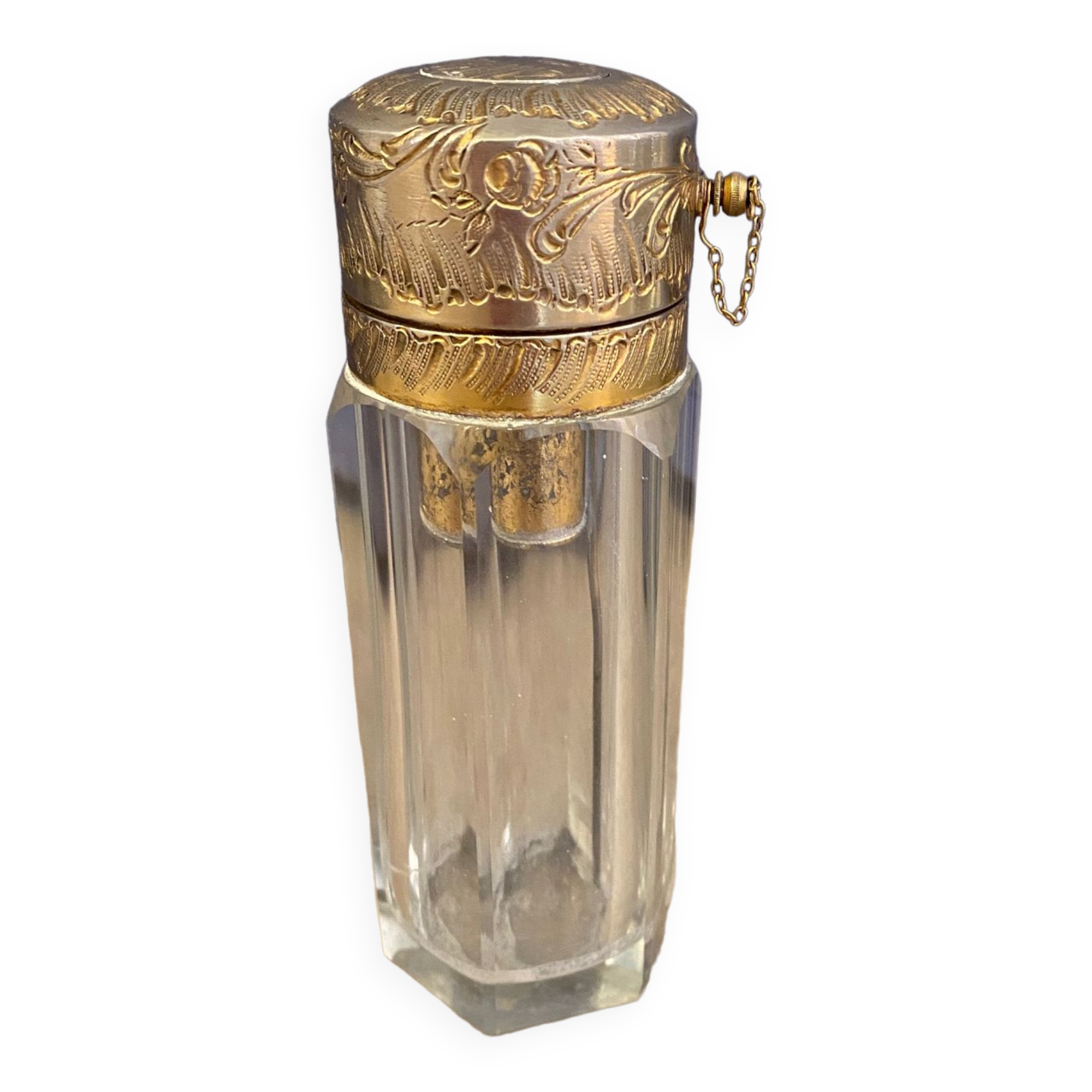 Old piston vaporizer crystal perfume atomizer baccarat late nineteenth century