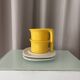 Pair of Jean Fasseaux Ceramic Coffee Cups with Saucers – Belgium, 1970s
