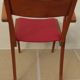 1950s design office chair with compass feet and red Sky seat