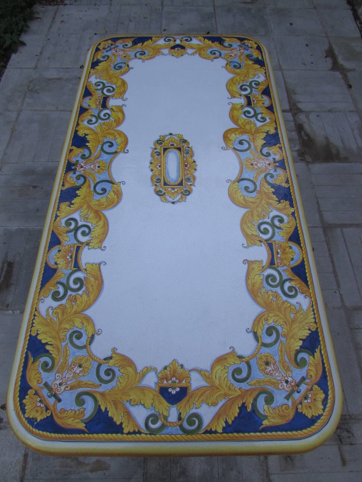 Modèle unique Table de Salle à manger plateau émaillé