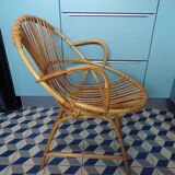 Vintage wicker basket chair