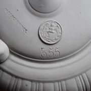 Very rare fine stoneware pot signed Sarreguemines from the end of the 19th century