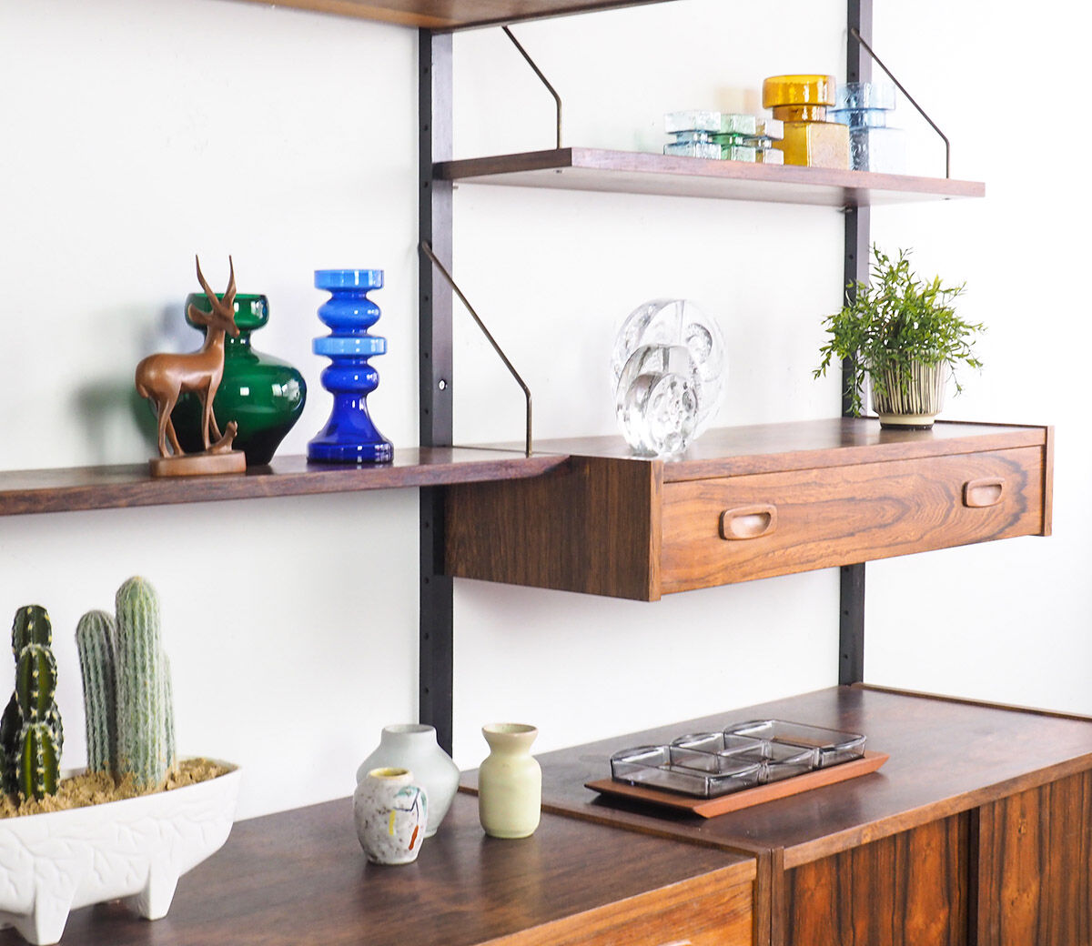PS System rosewood wall unit by Randers Mobelfabrik, 1960's