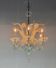 Venetian lustre in colourless Murano glass, 6 light arms, circa 1950.