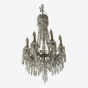 9-light chandelier with tassels