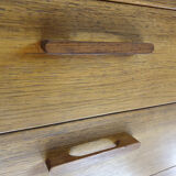 Bibliothèque murale en palissandre par Kai Kristiansen pour Feldballes Mobelfabrik, Danemark années 1950