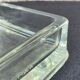 Empty pocket glass brick Lumax rare large model low vintage 60s
