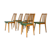 6 chaises vintage vertes