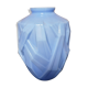 Art Deco blue opaline vase
