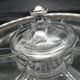 Art Deco servant in glass and solid silver.