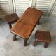 Furniture set chairs, tripod stools