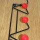Patère 4 50s red balls