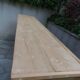 Raw wood craft furniture, pearl gray interior.