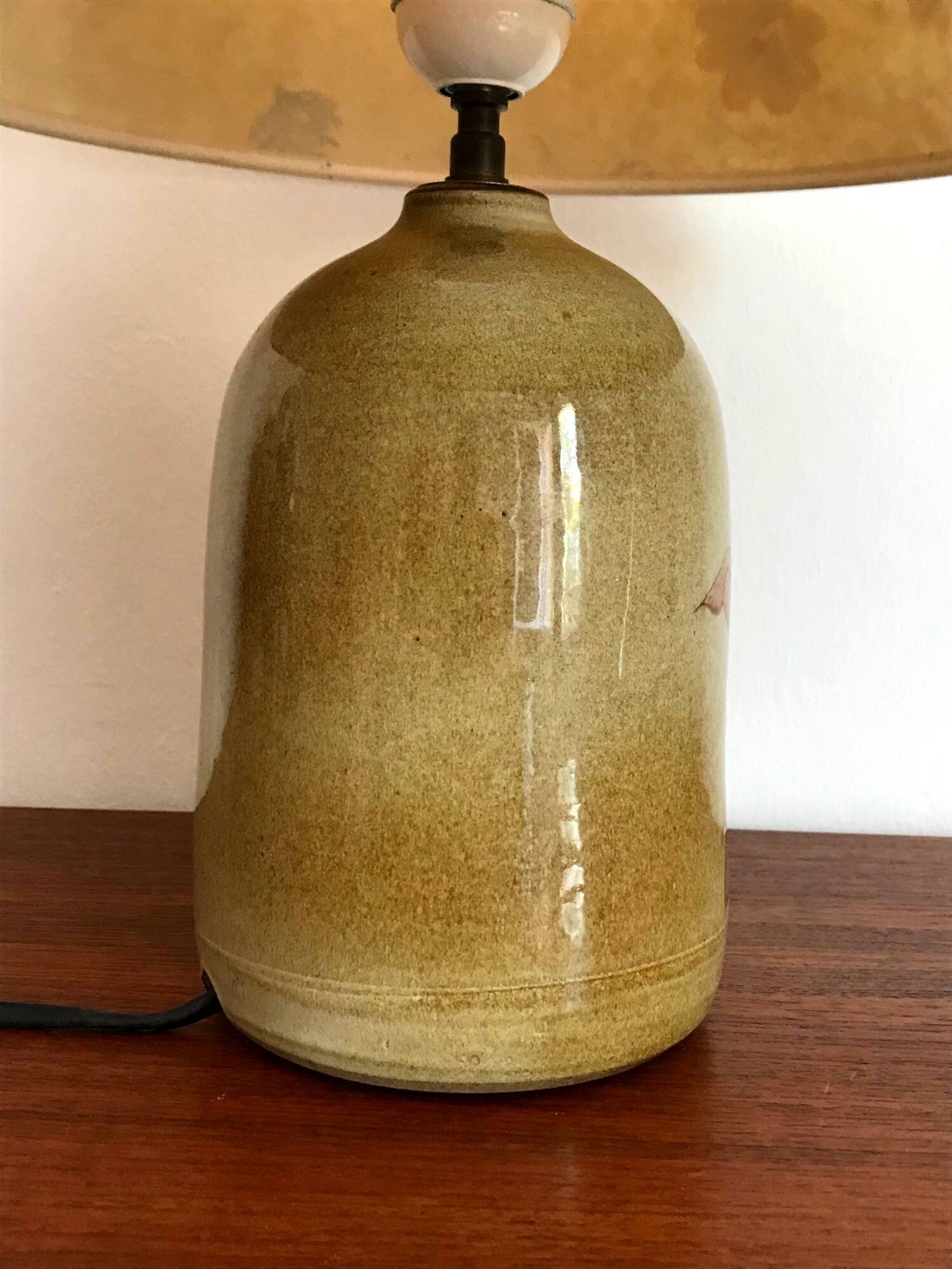 Vintage lamp in glazed stoneware from the 70s