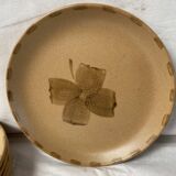 Ensemble de 5 assiettes Sarreguemines motif trèfle