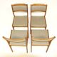 Set of 4 beech chairs, Sweden, 1960