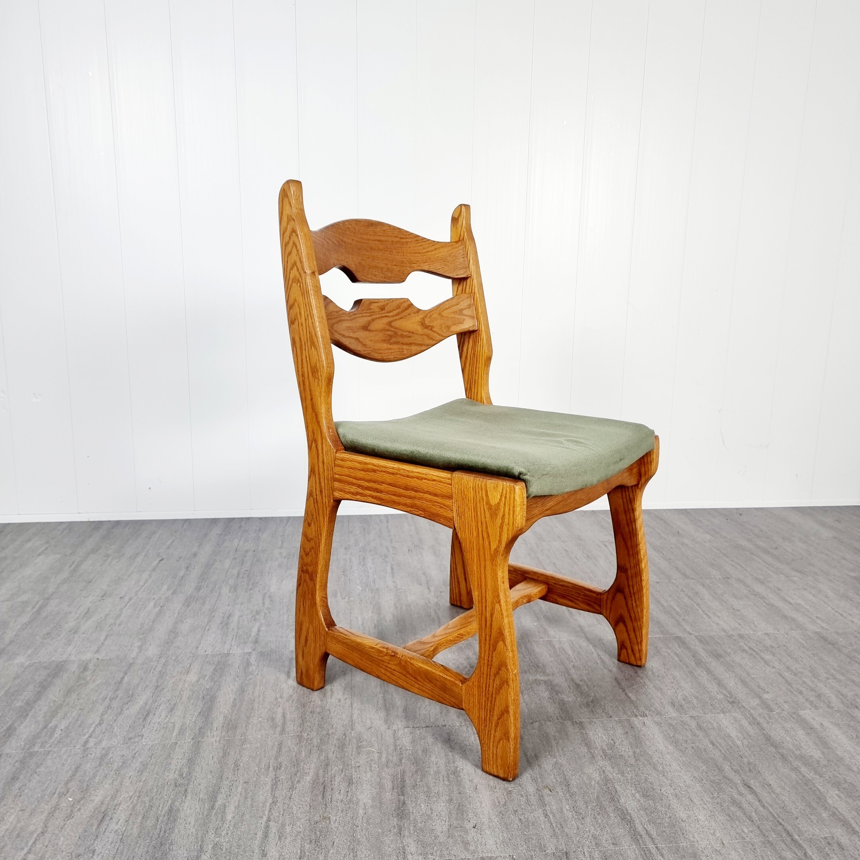 6 brutalist dining chairs